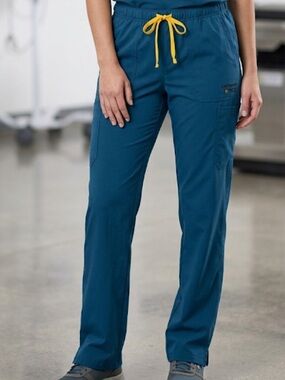 Carhartt Force Teal Drawstring Scrub Pants